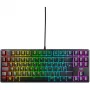 Klawiatura No name K4V2 TKL — kompaktowy układ przewodowy tenkeyless, czarny, układ UK