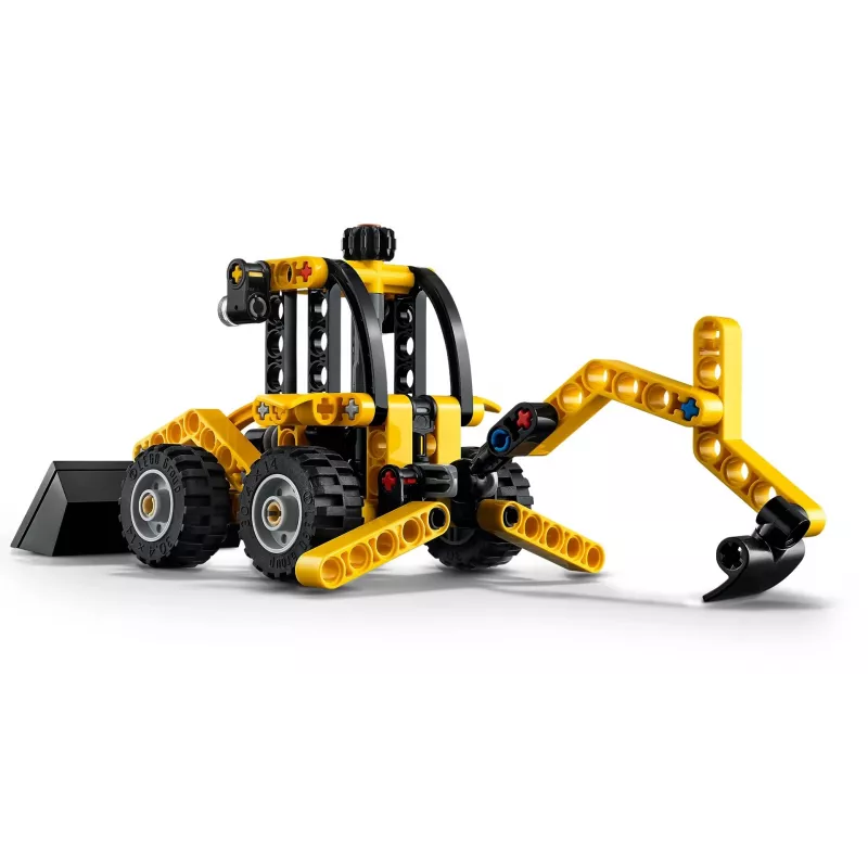 Zestaw konstrukcyjny LEGO Technic Ładowarka teleskopowa 42197 — przegubowe skrętne kierowanie, działająca ładowarka, 104 elementów, zalecany wiek 7+