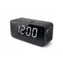 Zegar radiowy Muse M-192 CR — zegar cyfrowy, tuner FM, wyświetlacz LED 1,8 cala, czarne drewno, zasilanie AC 100–240 V, bateria zapasowa AAA