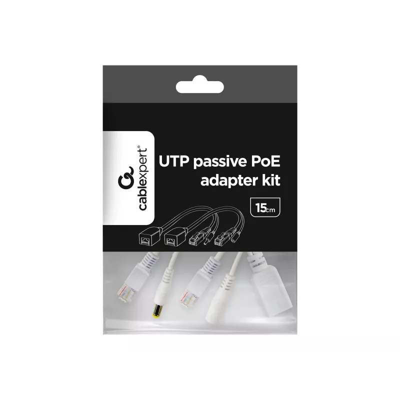 Adapter PoE Gembird PP12-POE-0.15M-W