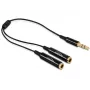 Kabel audio DeLOCK 65356 0,25 m 3,5 mm 2 x 3,5 mm Czarny