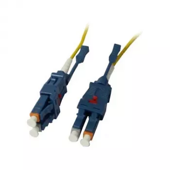 LWL-2-Faser-Patchk. 0.5mtr.LC-LC 9/125um OS2 Uniboot drehbar Push/Pull AD 2mm - Kabel - Single- bzw. Monomode-Faser (S215525)