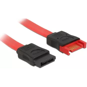Kabel SATA DeLOCK 83952 0,2 m SATA 7-pin czarny czerwony
