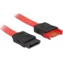 Kabel SATA DeLOCK 83952 0,2 m SATA 7-pin czarny czerwony