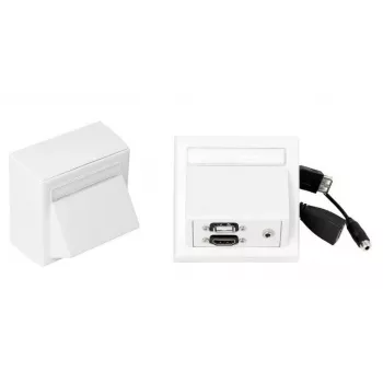 Vivolink WI221260 gniazdo HDMI + USB A + 3,5 mm Białe