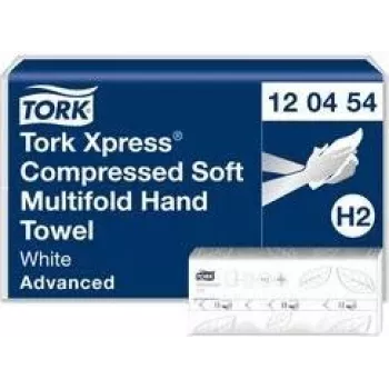 Ręczniki papierowe Tork H2 Advanced Interfold 2-warstwowe — 2400 arkuszy (MPN 120454)