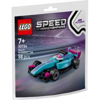 30734 Speed Champions F1 ACADEMY Mini-Auto, Klocki konstrukcyjne w woreczku