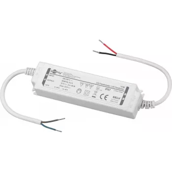 Goobay Transformator LED 12 V DC 60 W IP67 - Zasilacz stałonapięciowy CV (74768)