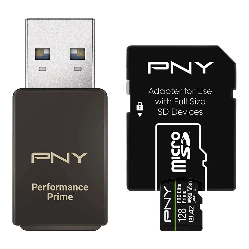 Karta pamięci microSDXC Elite Prime 128 GB + adapter SD + czytnik kart USB-A