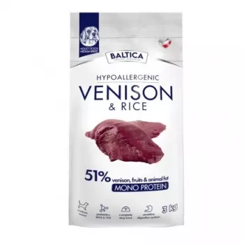 BALTICA Nutraceutic Hypoalergiczna Średnie rasy Dziczyzna z ryżem - sucha karma dla psów - 3kg