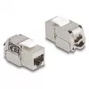 DeLOCK Moduł Keystone RJ45 do LSA Kat.6A z diodą LED srebrno-biały