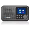 Radio z budzikiem BLAUPUNKT DR8BK — cyfrowy budzik z FM/DAB+, Bluetooth 5.3, 2 W, 1800 mAh, ładowanie USB, czarny