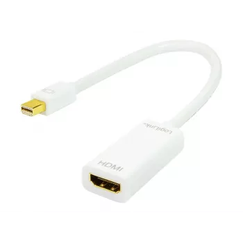 Adapter kabla wideo LOGILINK Mini DisplayPort na HDMI Typ A CV0036A, 0,1 m, szary