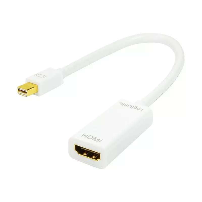 Adapter kabla wideo LOGILINK Mini DisplayPort na HDMI Typ A CV0036A, 0,1 m, szary