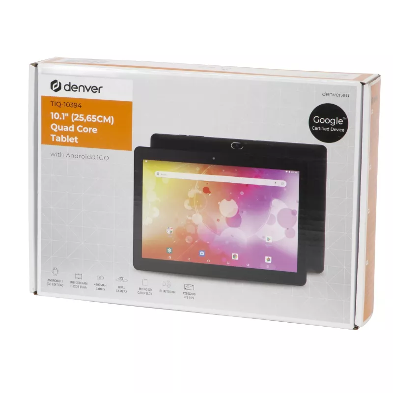 Tablet Denver TIQ-10394 10.1 cala 1.2 GHz 1 GB RAM 32 GB Android 8.1 Go