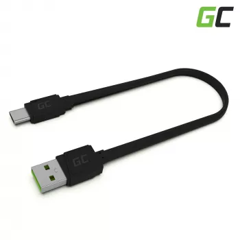 Kabel USB A – USB C zielony Cell KABGC03 — 0,25 m, czarny, 480 Mbit/s