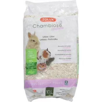 Zbrylający żwirek dla kota ZOLUX Chambiose Nature 10 L – naturalny granulat roślinny, 1,5 kg