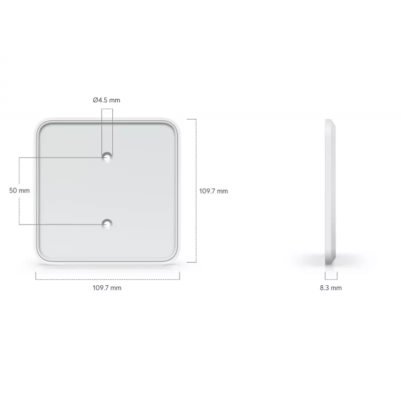Uchwyt Ubiquiti UACC-FM-16cm z poliwęglanu biały 109,7 mm