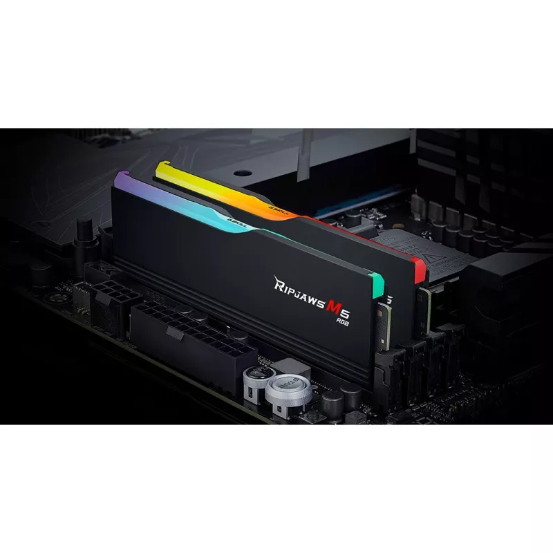 DIMM 64 GB DDR5-6400 (2x 32 GB) Dual-Kit, Pamięć czarna, F5-6400J3239G32GX2-RM5RK, Ripjaws M5 RGB, INTEL XMP
