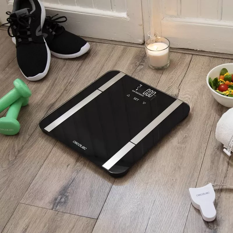 Cecotec | Waga łazienkowa Smart | Surface Precision 9450 Full Healthy | Maksymalne obciążenie 180 kg | Dokładność 100 g | Czarny