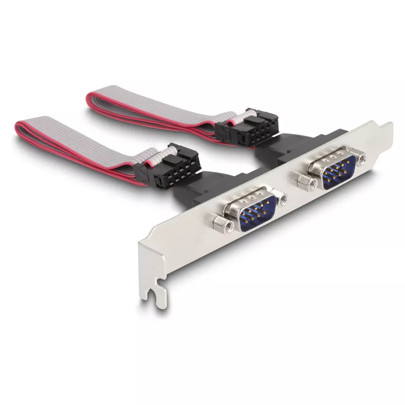 DeLOCK Karta Mini PCIe pełnowymiarowa na 2 x port szeregowy RS-232 D-Sub 9-pin