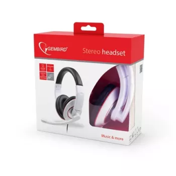 Słuchawki stereo BIAŁE/MHS-001-GW Gembird