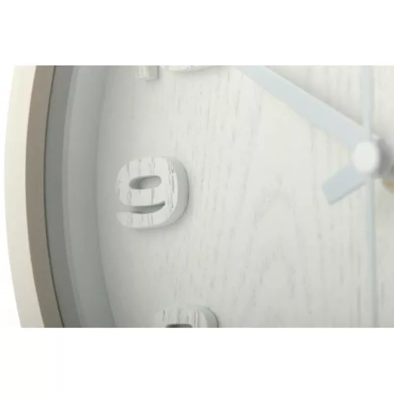 NeXtime zegar 5192wi Wood Wood Mały 22x20 cm, Ścienny, Biały