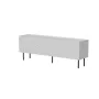 Szafka RTV Cama LUCCA 3D 165×40×59 cm, biała, blat z płyty wiórowej