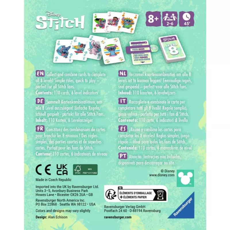Disney Stitch Level 8, gra karciana