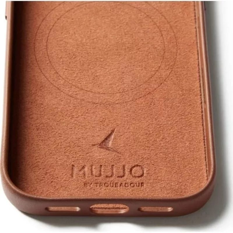 Mujjo Full Leather Case MagSafe etui do iPhone 17 Pro Brązowy