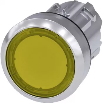 Siemens Drucktaster Betätiger flach, Frontring Metall, Hochglanz Gelb SIRIUS ACT 3SU1051-0AB30-0AA0 1 St. (3SU1051-0AB30-0AA0)