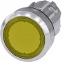 Siemens Drucktaster Betätiger flach, Frontring Metall, Hochglanz Gelb SIRIUS ACT 3SU1051-0AB30-0AA0 1 St. (3SU1051-0AB30-0AA0)