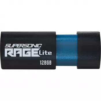 Pamięć USB PATRIOT Supersonic Rage Lite 128 GB USB Type-A 3.2 Gen 1, 180 MB/s, niebiesko-czarna