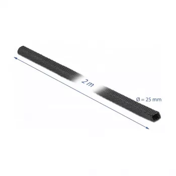 Rurka termokurczliwa DeLOCK 20795 2 m x 25 mm czarna