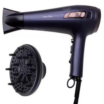 Suszarka z przewodem zwijanym - 2400W + dyfuzor Adler