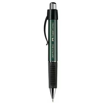 Wysuwany długopis z klipsem Faber-Castell 14079 Czarny Zielony Niebieski