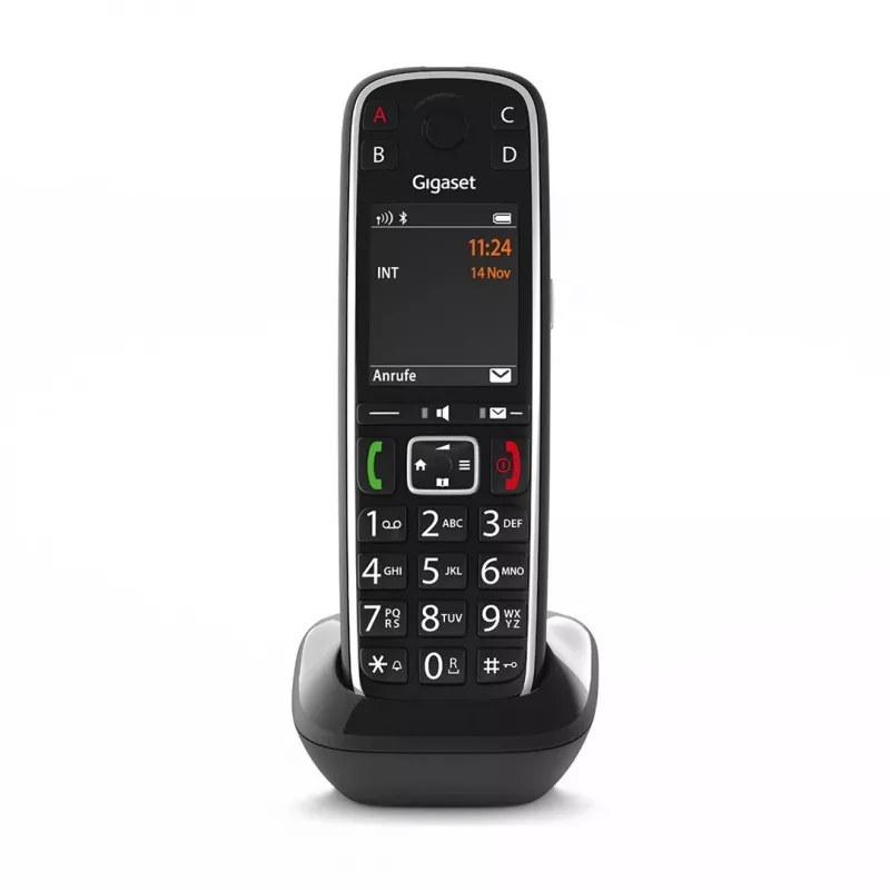 Gigaset E720HX Analogowy/DECT telefon z identyfikacją rozmówcy Czarny
