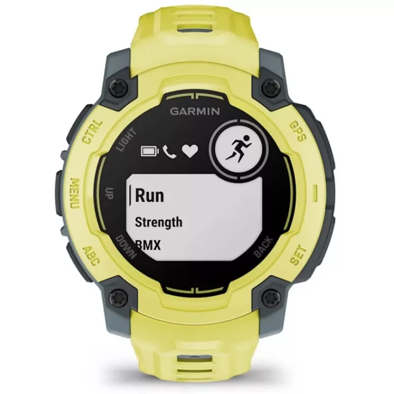Garmin Instinct E 2.29 cm (0.9) MIP 45 mm Cyfrowy 176 x 176 pikseli Limonkowy GPS (satelitarny)
