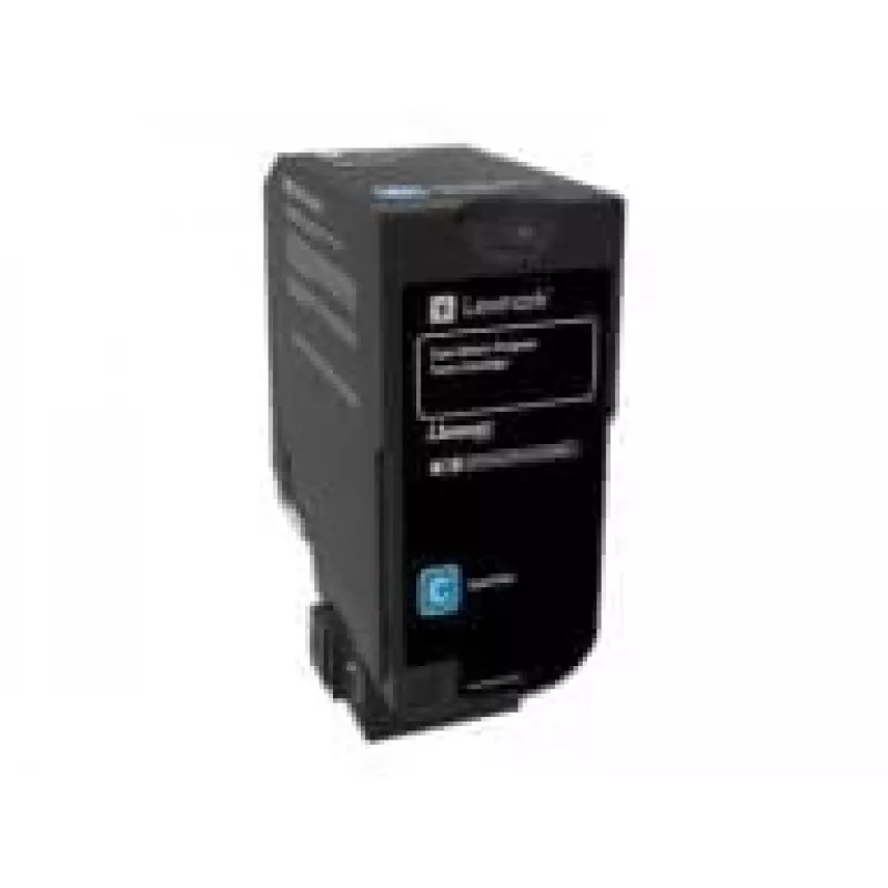 Lexmark 74C20C0 wkład tonerowy 1 szt. oryginalny cyjan