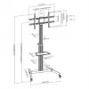Uchwyt do telewizora SBOX FS-444 do telewizorów 37–86 cali, do 50 kg, VESA do 600×400