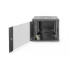 DIGITUS Professional Unique DN-19 09U-6/6-SW - szafa - szafa sieciowa - do montażu ściennego - czarny, RAL 9005 - 9U - 48,3 cm (19) (DN-19 09U-6/6-SW)