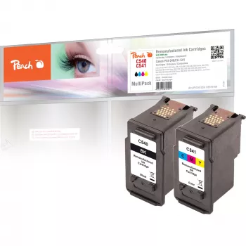 Peach 0F319169 kaseta z tuszem 2 szt. czarna, cyjan, magenta, żółta