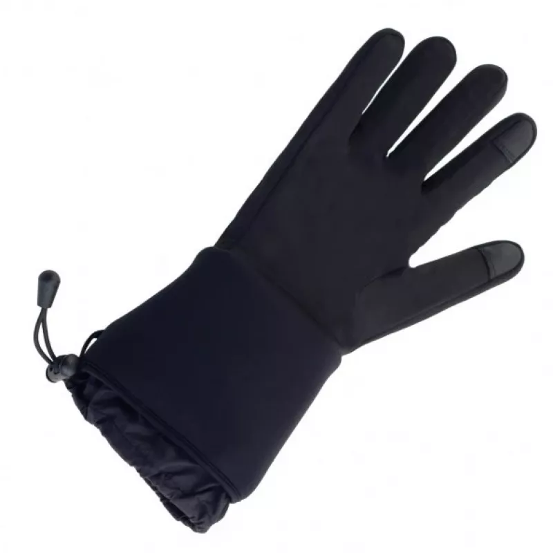 Rękawice podgrzewane Glovii GLBM — unisex nylon/poliester, zasilane bateriami, S-M, kompatybilne z ekranem dotykowym, oddychające, regulowane mankiety