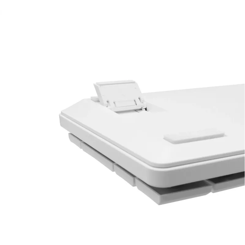 Klawiatura mechaniczna White Shark Nagamaki GK-006211 — kompaktowy układ, czerwone przełączniki mechaniczne, biała obudowa