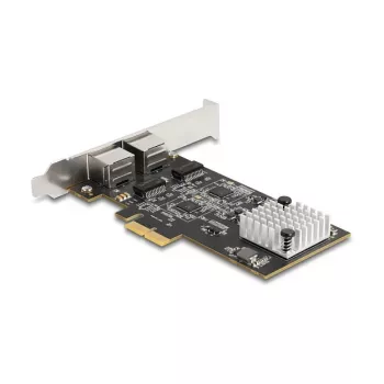 DeLOCK 81261 karta sieciowa PCI Express x2, 2 x RJ45 5 Gigabit LAN