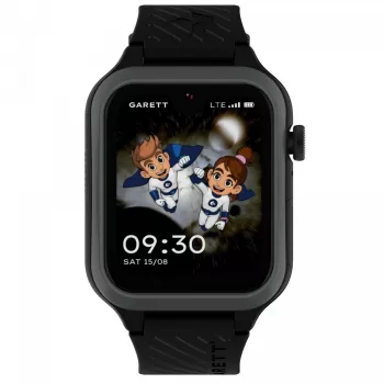 Smartwatch Garett Kids Essa 2 4G Czarny — dziecięcy zegarek GPS z łącznością 4G