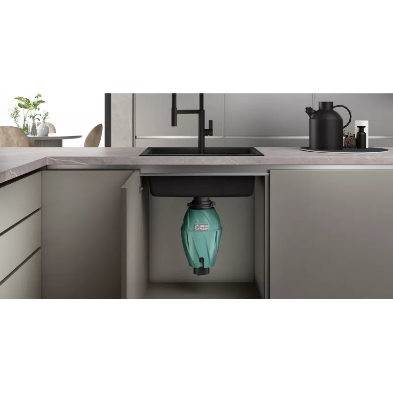 Elleci | Rozdrabniacze odpadków | TDH00750 | 500 W | 1070 ml | 2800 obr./min | Zielony