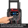 Przenośne radio EINHELL TE-CR 18 Li DAB+ FM Bluetooth USB, zasilane bateriami (kompatybilne z TE-CR 18 Li)