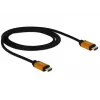Kabel HDMI DeLOCK 85727 1m Typ A Męski-Męski Czarny-Złoty