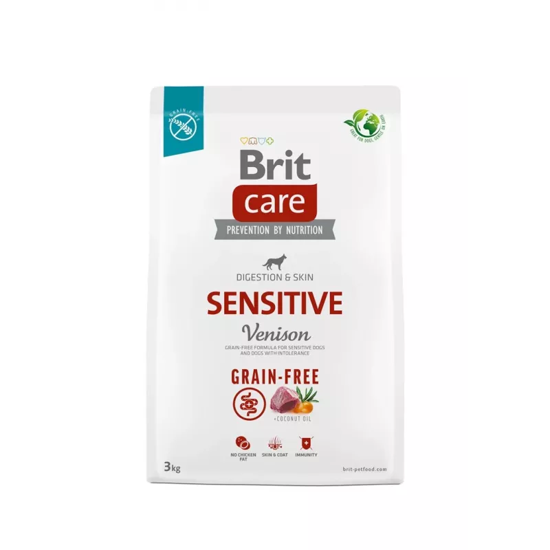Brit Care Grain-free Sensitive Venison sucha karma dla psów 3 kg